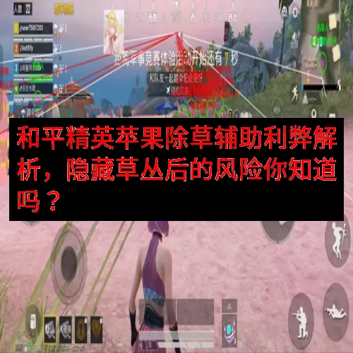 和平精英苹果除草辅助利弊解析，隐藏草丛后的风险你知道吗？