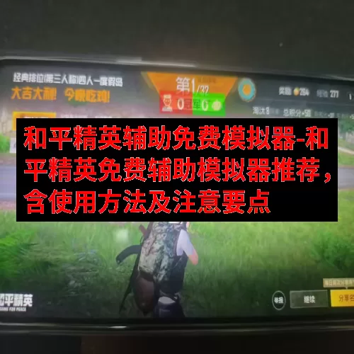 和平精英辅助免费模拟器-和平精英免费辅助模拟器推荐，含使用方法及注意要点