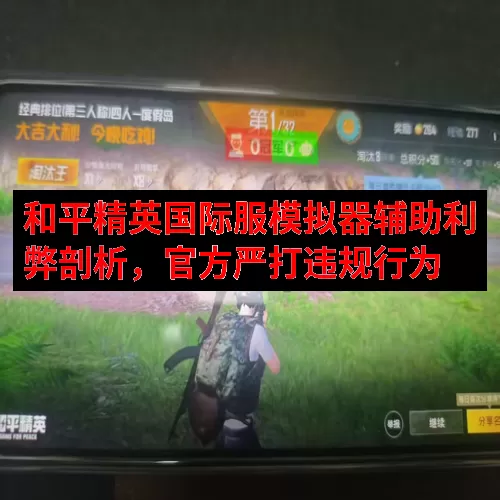 和平精英国际服模拟器辅助利弊剖析，官方严打违规行为