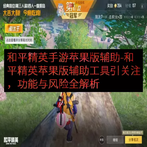 和平精英手游苹果版辅助-和平精英苹果版辅助工具引关注，功能与风险全解析