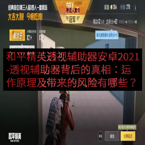 和平精英透视辅助器安卓2021-透视辅助器背后的真相：运作原理及带来的风险有哪些？