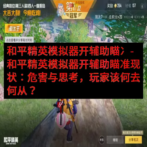 和平精英模拟器开辅助瞄冫-和平精英模拟器开辅助瞄准现状：危害与思考，玩家该何去何从？