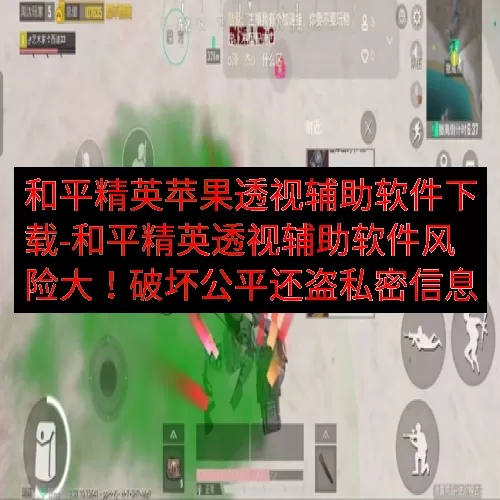 和平精英苹果透视辅助软件下载-和平精英透视辅助软件风险大！破坏公平还盗私密信息