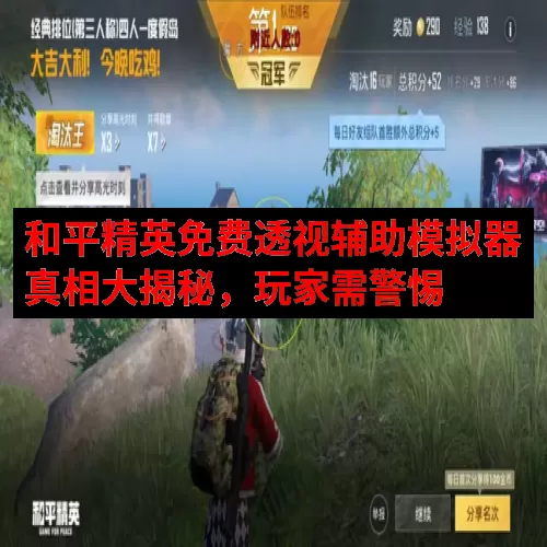 和平精英免费透视辅助模拟器真相大揭秘，玩家需警惕